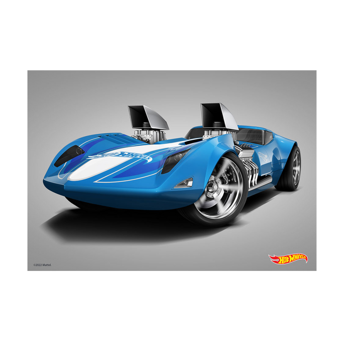 Hot Wheels Twin Mill Front A3 Wall Art