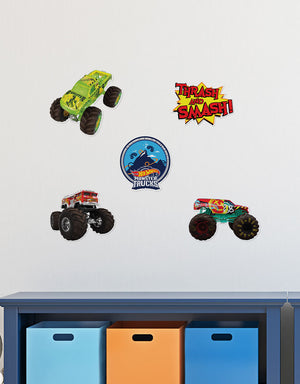 Hot Wheels Monster Trucks Removable Wall Decals