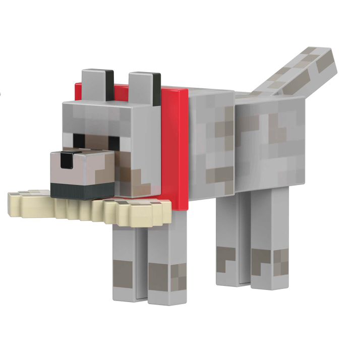 MINECRAFT DIAMOND LEVEL WOLF Figure
