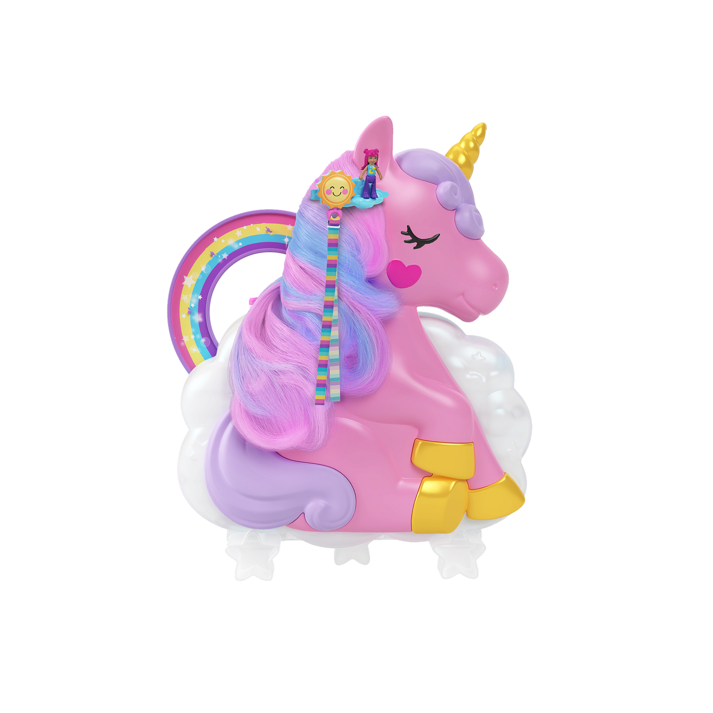 POLLY POCKET Rainbow Unicorn Salon