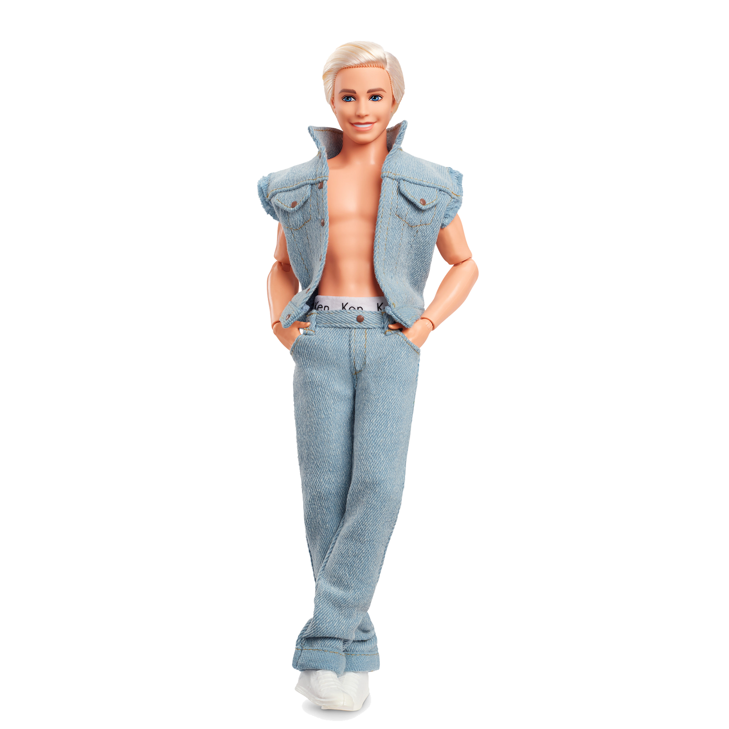 Barbie Movie Ken Doll Wearing Denim Matching Set