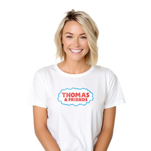 Thomas & Friends Classic Logo Womens White Tee