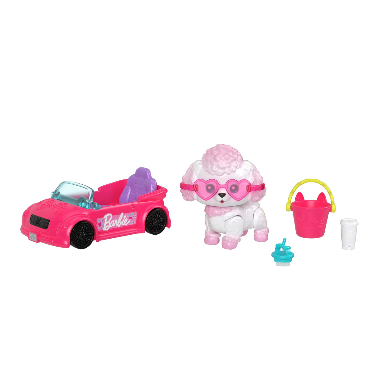 Barbie Dream Squad Pet Poodle And Convertible With Color-Changing Accessories