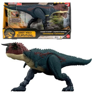 Jurassic World Charge N Chomp Carnotaurus Running Roaring Dinosaur Action Figure