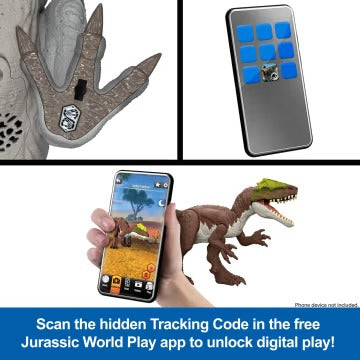 Jurassic World Charge N Chomp Carnotaurus Running Roaring Dinosaur Action Figure
