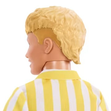 Barbie Fashionistas Style Ken Doll #252 in Orange And Yellow Polka-Dot Shorts, Yellow And White Striped Shirt, Blond Hair
