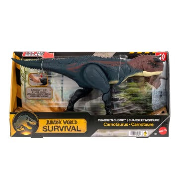 Jurassic World Charge N Chomp Carnotaurus Running Roaring Dinosaur Action Figure