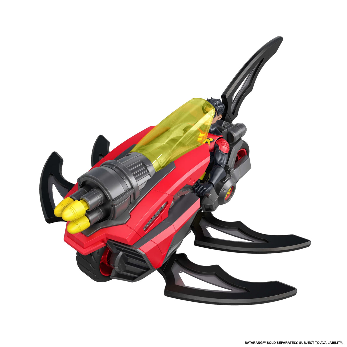 DC Premier 6.5 Inch Batlink Robin Figure & Motorcycle Vehicle With Projectile Launch