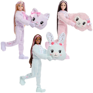Bundle: Care Bears Barbie Cutie Reveal 3 Dolls - Lamb, Bunny and Kitten