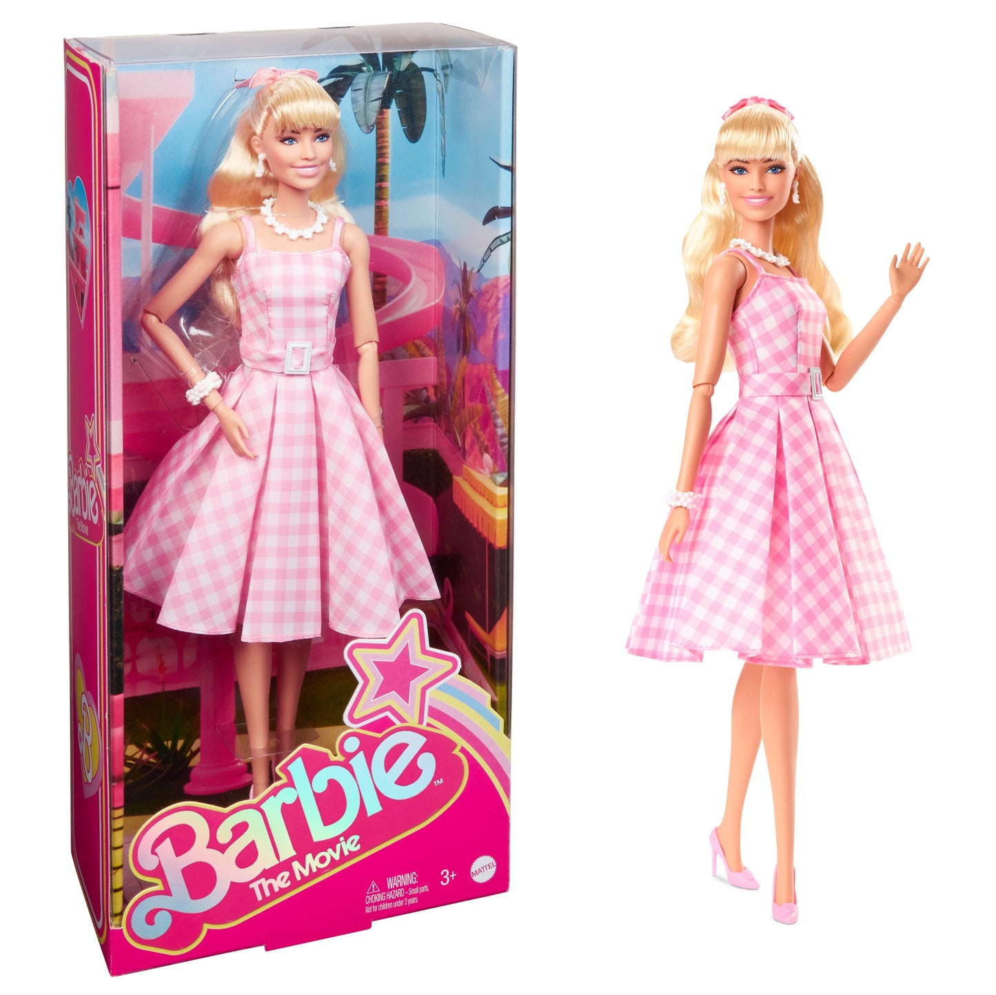 Barbie Movie Barbie in Pink Gingham Dress