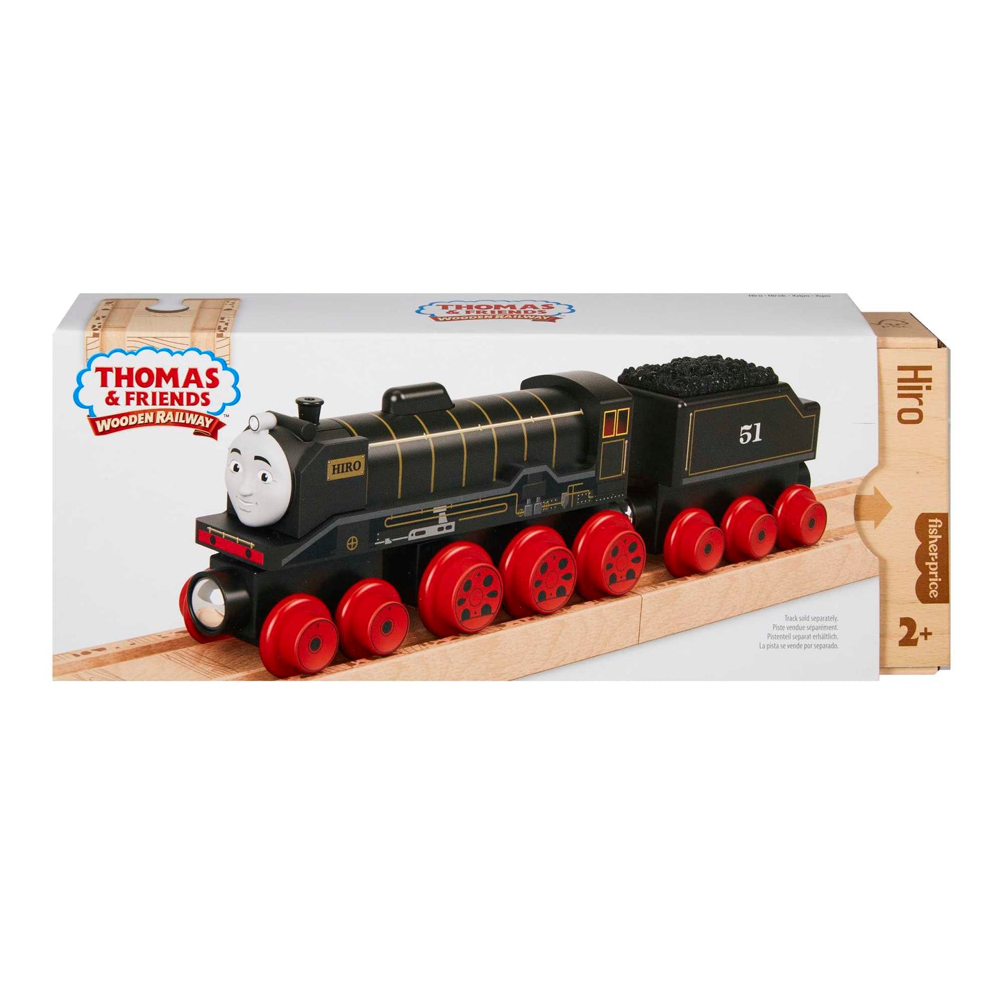 Fisher-Price Thomas & Friends Wooden Railway Hiro Engine and Coal-Car