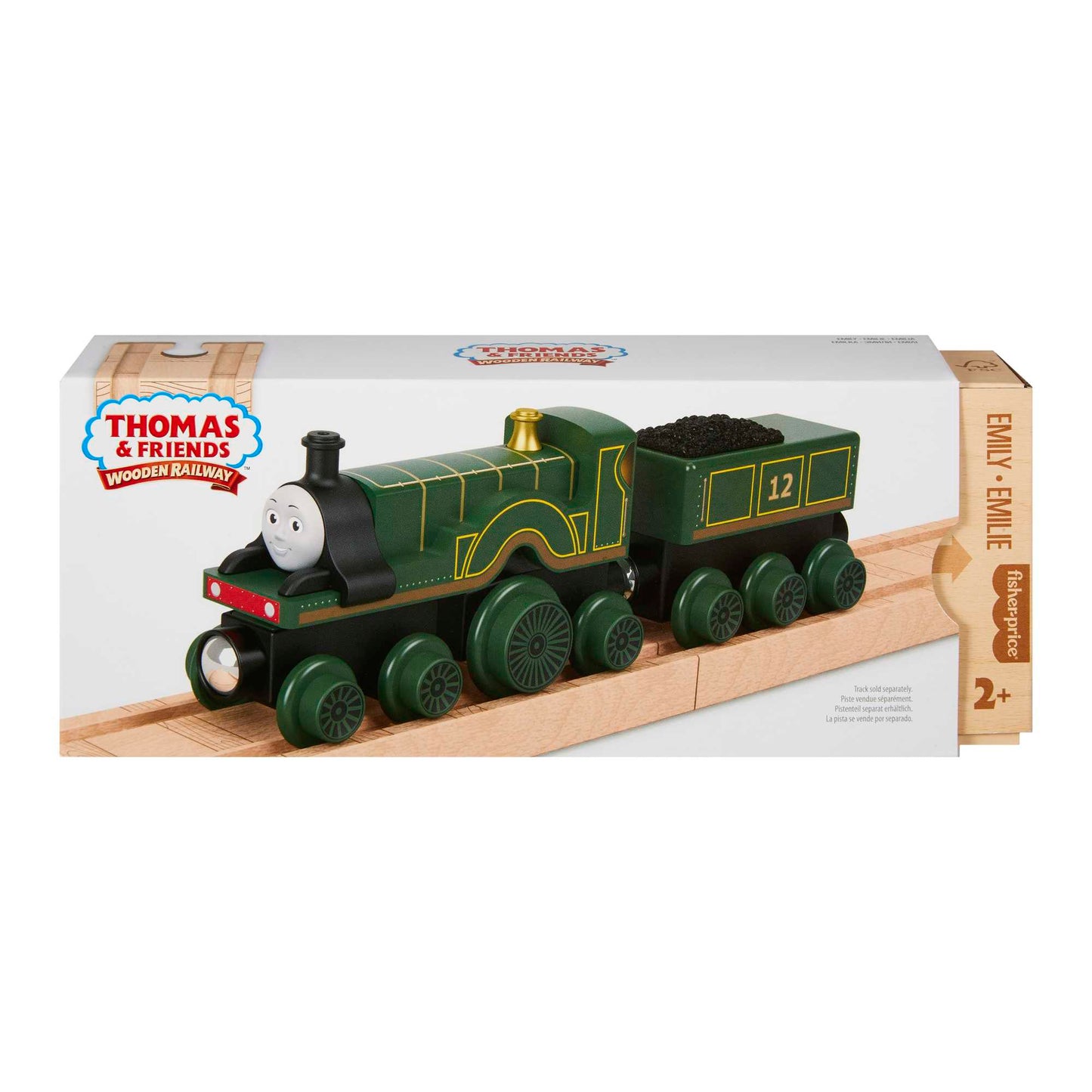 Fisher-Price Thomas & Friends Wooden Railway Emily Engine and Coal-Car
