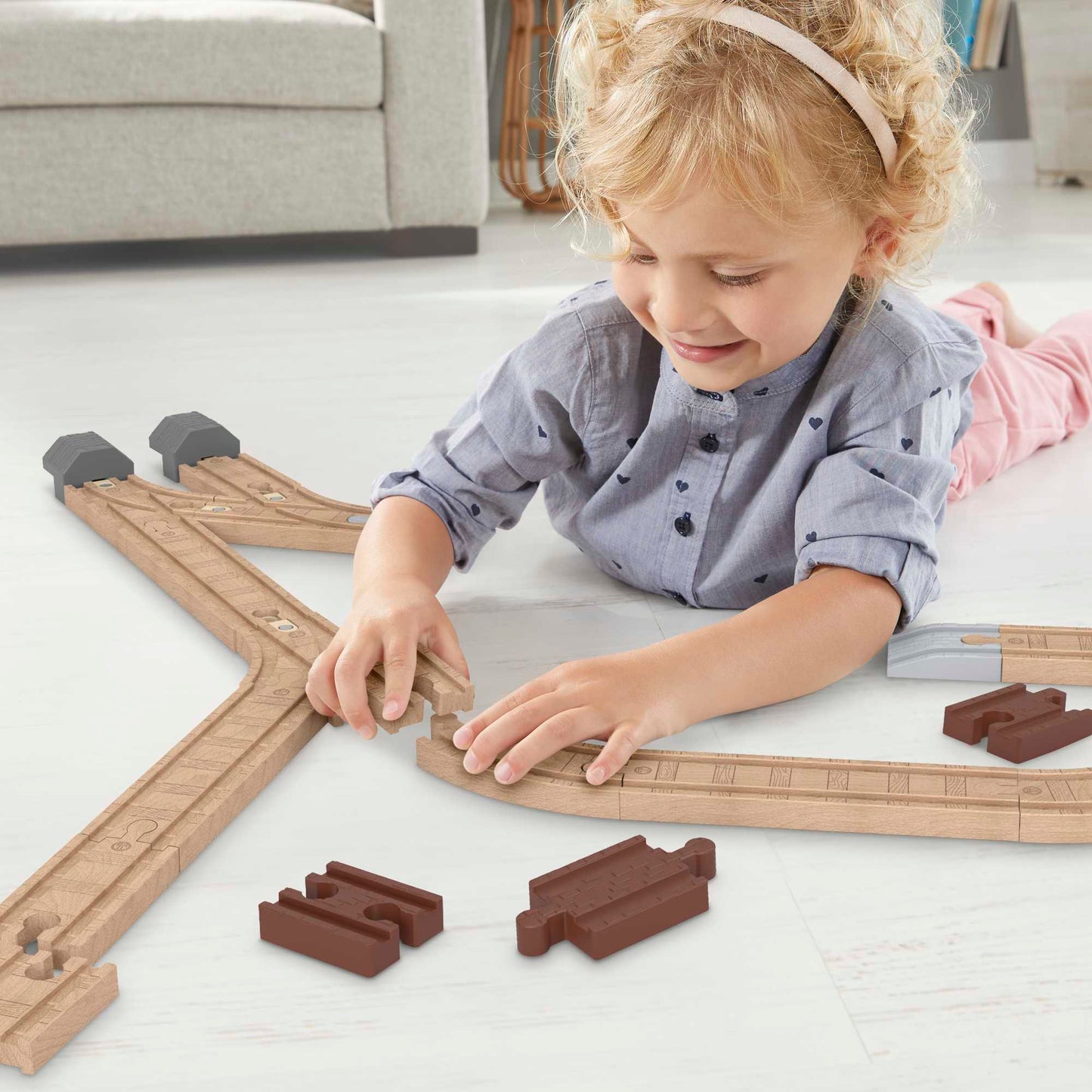 Fisher-Price Thomas & Friends Wooden Railway Expansion Clackety Track Pack