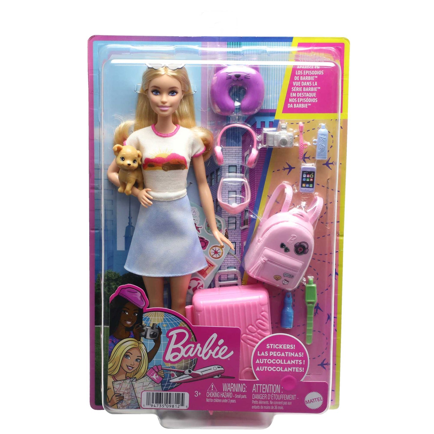 Barbie Malibu Doll Travel Set